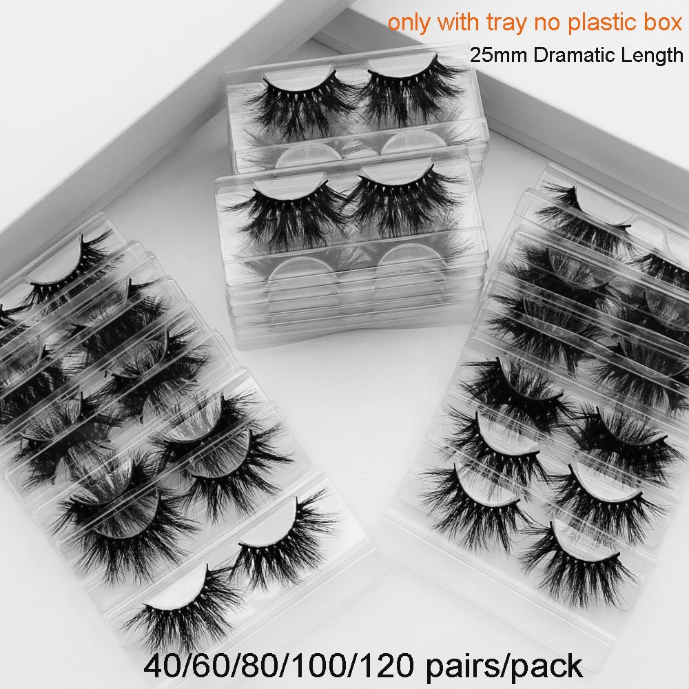 40/60/80/100/120 pairs/pack Visofree 25mm ũ Ӵ ũ 5D Ӵ maquillaje faux cils  Ӵ 